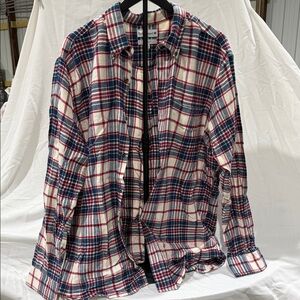 Saddlebred Men's Red and Blue Plaid Shirt Jacket